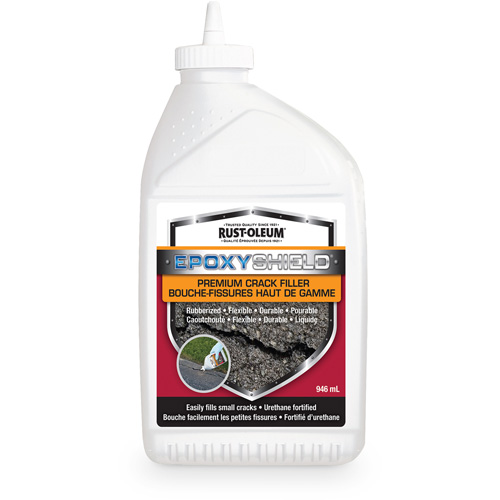 EpoxyShield&reg; Premium Rubberized Crack Filler, Bottle, Black Canadian Safety Group Inc.