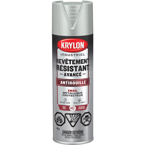 Tough Coat&reg; Advanced Paint with Rust Barrier Technology, Aluminum, Metallic, 425 g, Aerosol Can Canadian Safety Group Inc.