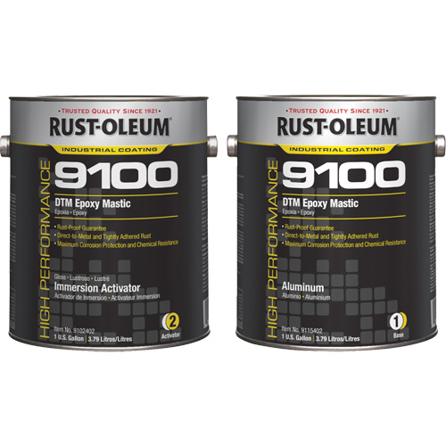 Ensemble de base et d'activateur pour mastic &eacute;poxy DTM du syst&egrave;me 9100, Aluminium, Gallon Canadian Safety Group Inc.