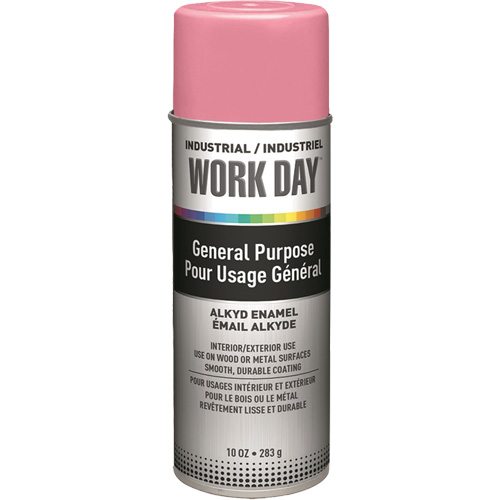 Industrial Work Day Paint, Pink, Gloss, 10 oz., Aerosol Can Canadian Safety Group Inc.