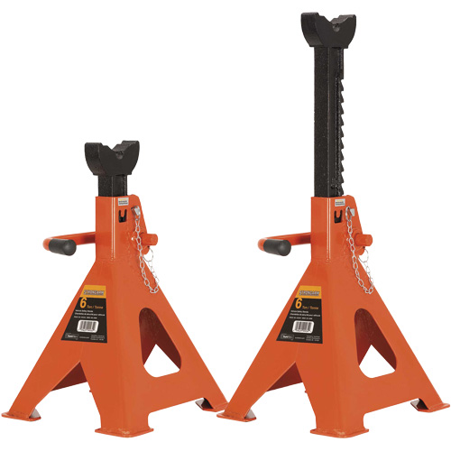 856A B&eacute;quilles de cric, Poign&eacute;e/rochet verrouillable, Capacit&eacute; de 6 tonne(s), 15-1/2" - 24" h Canadian Safety Group Inc.