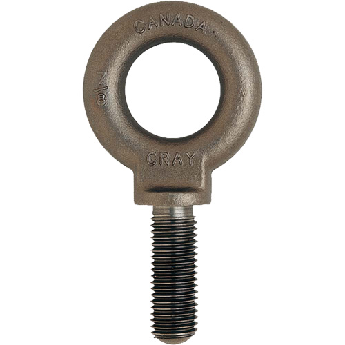 Eye Bolts, Uncoated Natural Finish, 4000lbs. (2 tons) Capacity Canadian Safety Group Inc.