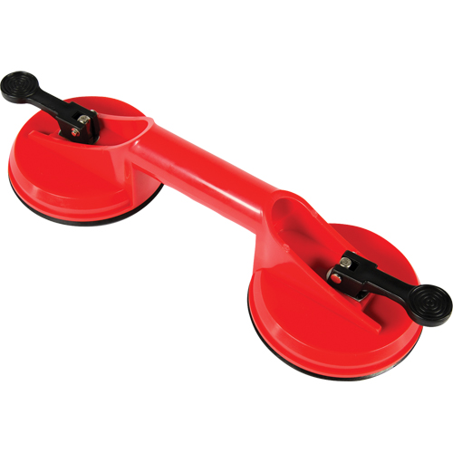Manually Operated Hand Vacuum Cups - Double Handcup, 66 lbs. Capacity, 4-5/8", Lever, 13" Handle Length Canadian Safety Group Inc.