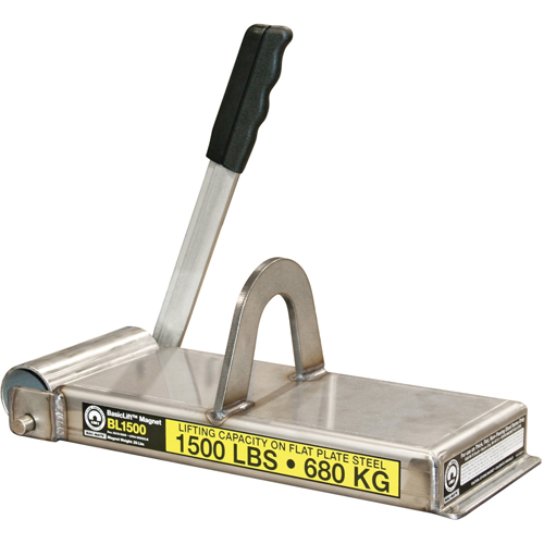 &eacute;lectro-aimants de levage de base, Capacit&eacute; de retenue 1500 lb (0,75 tonne), 14-1/2" lo x 5-5/8" la x 5-1/2" h Canadian Safety Group Inc.