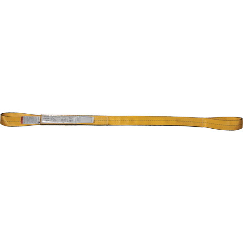 Nylon Slings, Single Ply, Double Eye, Type 3, 2" W x 3' L, 3100 lbs. Vertical Load Limit Canadian Safety Group Inc.