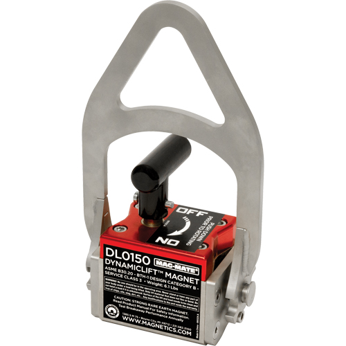 Aimants Dynamic Lift, Capacit&eacute; de retenue 150, 5" lo x 2" la x 9" h Canadian Safety Group Inc.