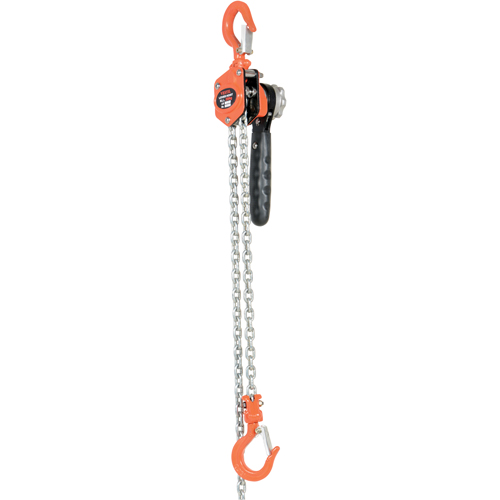 Mini palan &agrave; levier, Lev&eacute;e 10', Cabacit&eacute; 500 lb (0,25 tonne), Chaîne en Acier Canadian Safety Group Inc.
