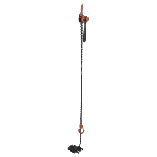 Mini Lever Hoist, 20' Lift, 1000 lbs. (0.5 tons) Capacity, Steel Chain Canadian Safety Group Inc.