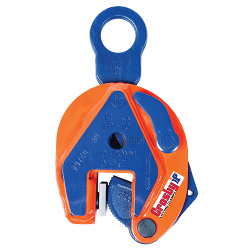 IP10H Vertical Lifting Clamp, 2000 lbs. (1 tons) Working Load Limit, 0" - 1-2/5" Jaw Opening Canadian Safety Group Inc.