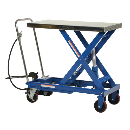 Pneumatic Hydraulic Scissor Lift Table, Steel, 39-1/2" L x 20" W, 1750 lbs. Cap. Canadian Safety Group Inc.