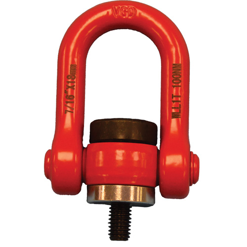 VQ Swivel Hoist Lifting Ring, 1/4", 12 mm Thread Length, Alloy Steel Canadian Safety Group Inc.