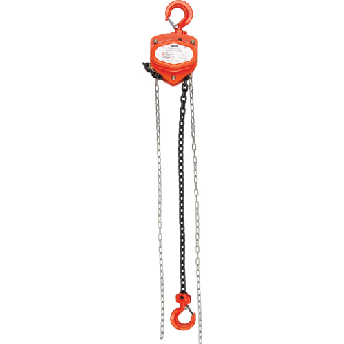Chain Hoist, 10' Lift, 2000 lbs. (1 tons) Capacity, Alloy Steel Chain Canadian Safety Group Inc.