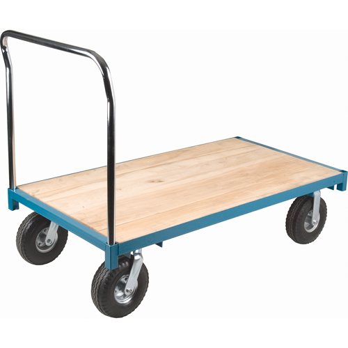 Chariot &agrave; plateforme robuste, 60" lo x 30" la, Capacit&eacute; de 1200 lb, Roues en Pneumatique Canadian Safety Group Inc.