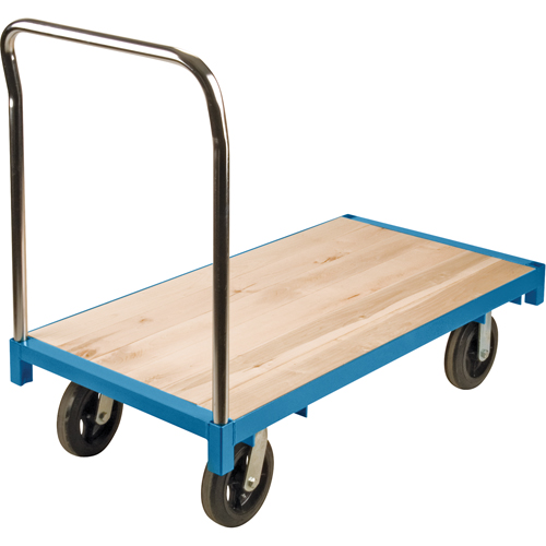 Chariot &agrave; plateforme robuste, 48" lo x 24" la, Capacit&eacute; de 2000 lb, Roues en Caoutchouc Canadian Safety Group Inc.