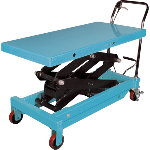 Table &eacute;l&eacute;vatrice robuste &agrave; ciseaux hydraulique, 48" lo x 24" la, Acier, Capacit&eacute; 1545 lb Canadian Safety Group Inc.