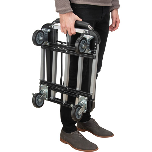 Foldable Platform Trucks, Aluminum, 300 lbs., 28" L x 16" W, 32" High Canadian Safety Group Inc.