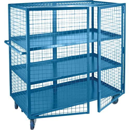 Chariot en treillis m&eacute;tallique, 3 niveaux, 51" lo x 26" la x 62,5" h, Cap. 2400 lb Canadian Safety Group Inc.