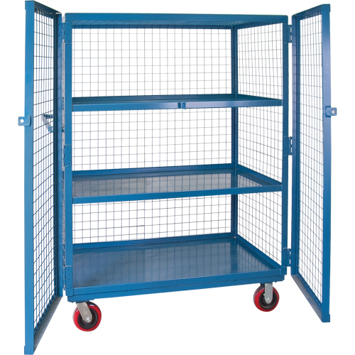 Chariot en treillis m&eacute;tallique, 3 niveaux, 51" lo x 32" la x 62,5" h, Cap. 2400 lb Canadian Safety Group Inc.