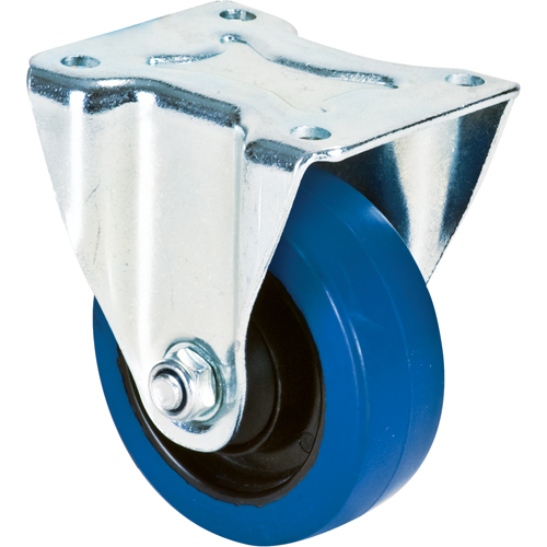 Roulette bleue, Fixe, 4" (101,6 mm), Caoutchouc, 350 lb (158,8 kg) Canadian Safety Group Inc.