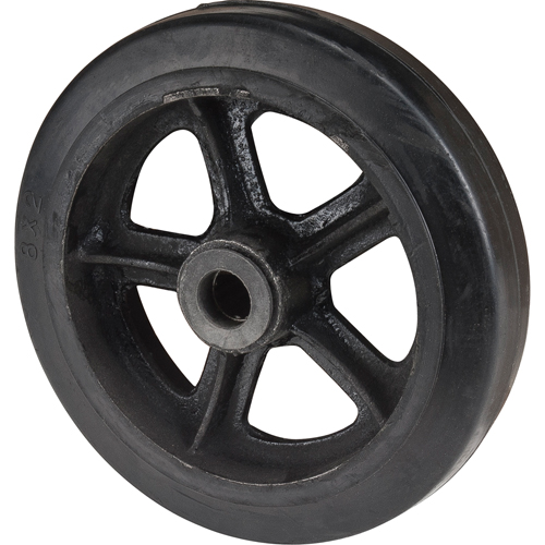 Mold-On Rubber Wheel, 8" (203 mm) Dia. x 2" (51 mm) W, 400 lbs. (181 kg.) Capacity Canadian Safety Group Inc.