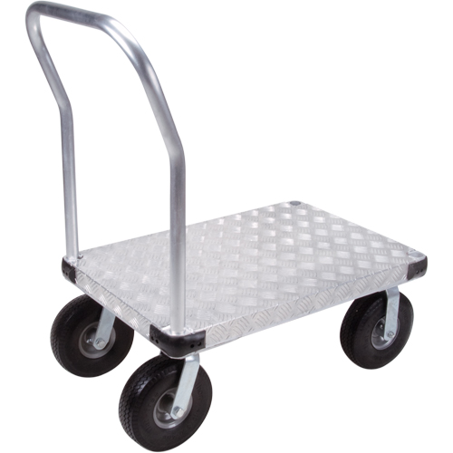 Chariots &agrave; plateforme en aluminium, 24" la x 36" lo, 1200 lb cap, Roues Anticrevaison Canadian Safety Group Inc.