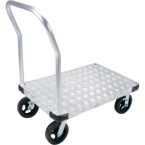 Chariots &agrave; plateforme en aluminium, 24" la x 36" lo, 2000 lb cap, Roues Caoutchouc moul&eacute; Canadian Safety Group Inc.
