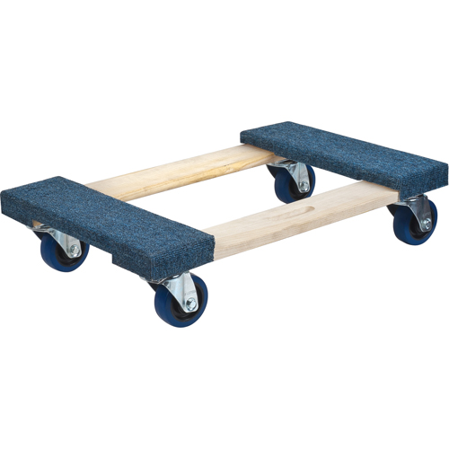 Socle roulant en bois dur &agrave; bouts avec tapis, Cadre en Bois, 18" la x 24" lo, Capacit&eacute; 1400 lb Canadian Safety Group Inc.