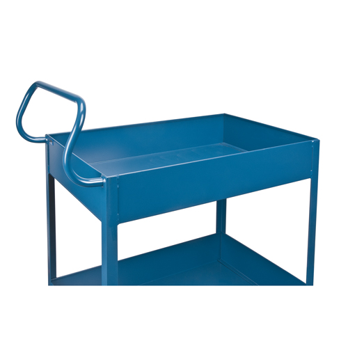 Chariots de service &agrave; bordure profonde, 2 Tiers, 24" la x 47" h x 36" p, Capacit&eacute; 1200 lb Canadian Safety Group Inc.