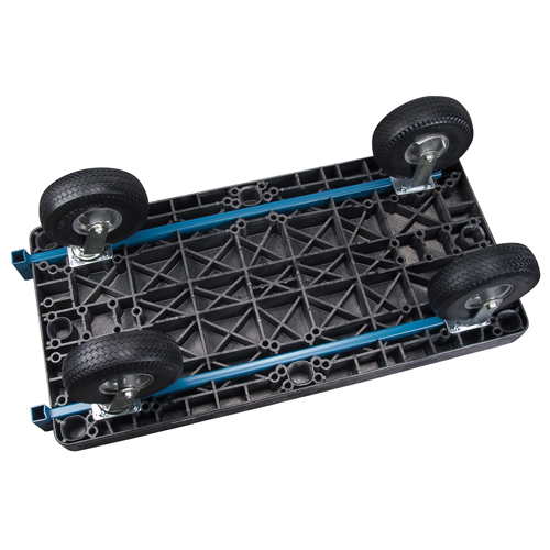 Plastic Platform Truck, 60" L x 30" W, 1000 lbs. Cap., Flat Free Wheels Canadian Safety Group Inc.