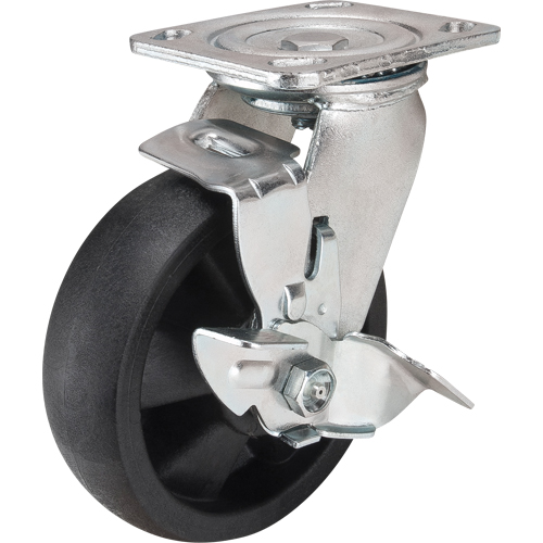Roulettes haute temp&eacute;rature, Pivotant avec frein, 6" (152,4 mm), Nylon, 880 lb (399 kg) Canadian Safety Group Inc.