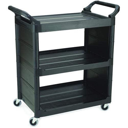 Bussing Cart with End Panels, 3 Tiers, 18-5/8" x 36-5/8" x 33-5/8", 150 lbs. Capacity Canadian Safety Group Inc.