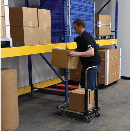 Fold-Up Platform Truck, Stainless Steel, 300 lbs., 28" L x 16" W, 33-1/2" High Canadian Safety Group Inc.