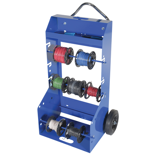 Chariot portatif pour mat&eacute;riaux bobin&eacute;s, Acier, 4 Montants, 29" la x 47-5/16" h x 21-7/8" p, Capacit&eacute; de 300 lb Canadian Safety Group Inc.