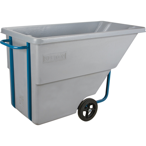 Chariot basculeur en acier, Poly&eacute;thyl&egrave;ne, 0,625 vg³, Capacit&eacute; de charge de 850 lb Canadian Safety Group Inc.
