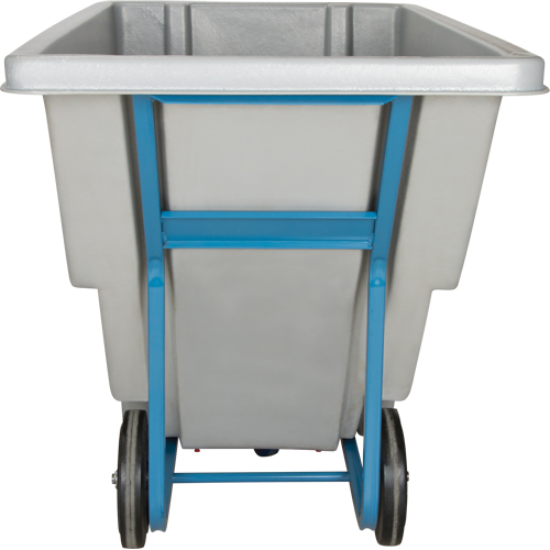 Chariot basculeur en acier, Poly&eacute;thyl&egrave;ne, 0,625 vg³, Capacit&eacute; de charge de 850 lb Canadian Safety Group Inc.