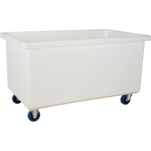 Chariot-caisse &agrave; parois droites, Poly&eacute;thyl&egrave;ne blanc, 57" lo x 34" la x 33" h, Volume 22 pi³, Capacit&eacute; 600 lb Canadian Safety Group Inc.