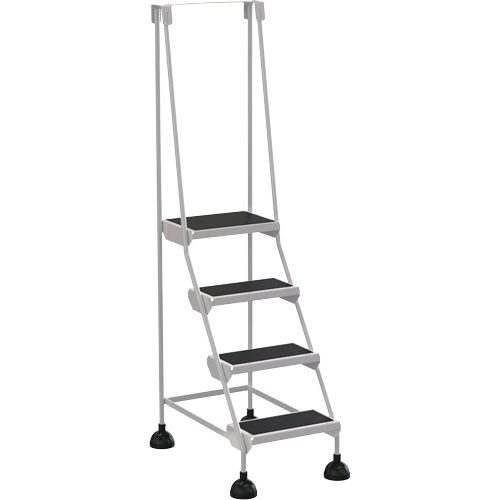 Stop-Step Ladders, 4 Steps, 16" Step Width, 38-3/16" Platform Height, Steel Canadian Safety Group Inc.