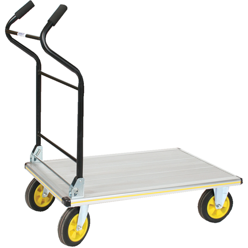 Folding Ergo-Handle Platform Truck, Aluminum, 660 lbs., 35-1/2" L x 24" W, 41" High Canadian Safety Group Inc.