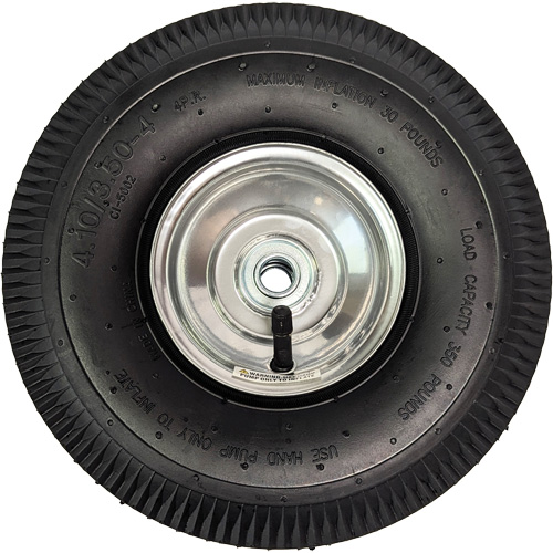 Roue pneumatique de rechange pour diable, 10" (254 mm), Capacit&eacute; de 350 lb Canadian Safety Group Inc.