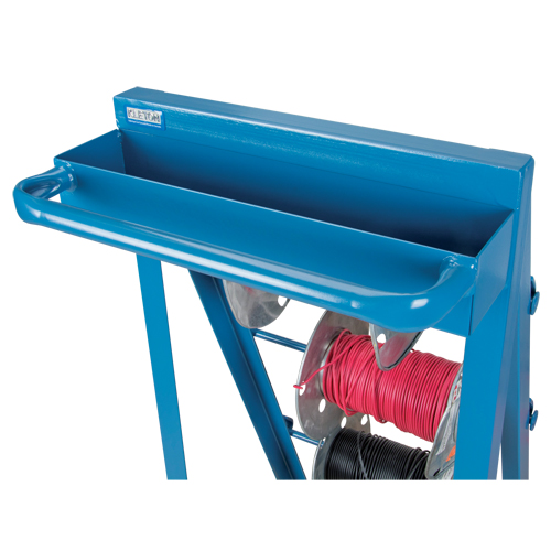 Portable Wire Reel Caddy, Steel, 4 Rod, 24-1/2" W x 49" H x 23" D, 400 lbs. Capacity Canadian Safety Group Inc.