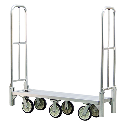 Chariot de livraison en vrac pliant en aluminium U-Boat, 18" la x 61" lo, 1200 lb cap, Roues Polyur&eacute;thane Canadian Safety Group Inc.