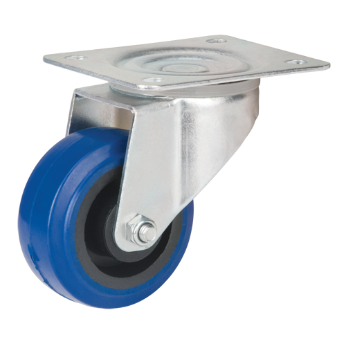 Blue Caster, Swivel, 3" (76 mm), Rubber, 285 lbs. (129 kg.) Canadian Safety Group Inc.