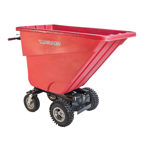 Chariot &agrave; bascule motoris&eacute;, Capacit&eacute; 13.5 cu.ft., 45" h x 26-1/2" la x 68" p Canadian Safety Group Inc.