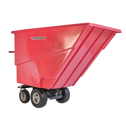 Chariot &agrave; bascule motoris&eacute;, Capacit&eacute; 27 cu. ft., 51" h x 81" la x 33" p Canadian Safety Group Inc.