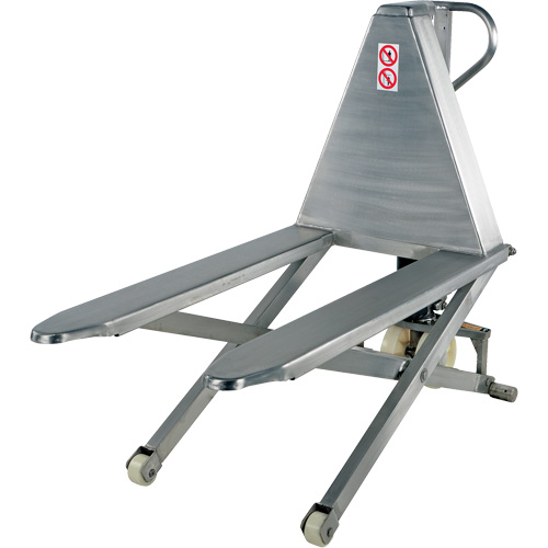 Pallet Lift Table, 45" L x 26-3/4" W, Stainless Steel, 2000 lbs. Capacity Canadian Safety Group Inc.