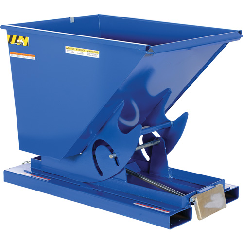 Self-Dumping Hopper, Steel, 1/2 cu.yd., Blue Canadian Safety Group Inc.