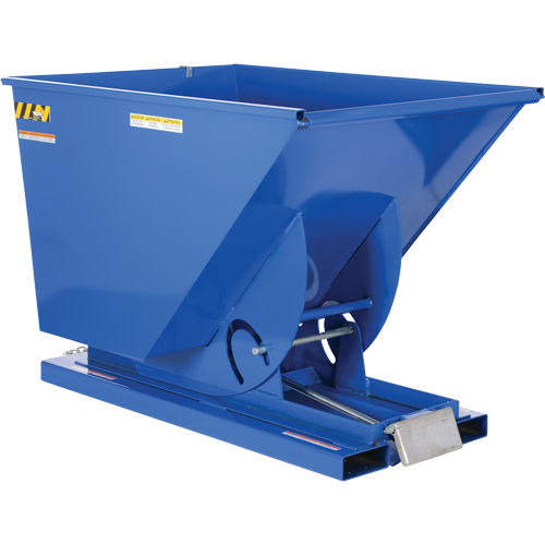 Self-Dumping Hopper, Steel, 1-1/2 cu.yd., Blue Canadian Safety Group Inc.