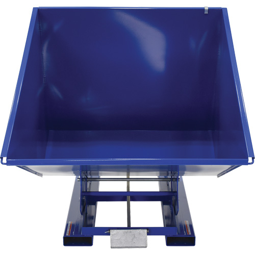 Conteneur autobasculeur, Acier, 2 vg³, Bleu Canadian Safety Group Inc.