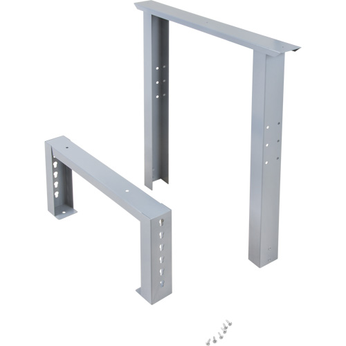 Pattes d'&eacute;tabli pour service industriel, Acier, 24" p x 34" h, Simple Canadian Safety Group Inc.
