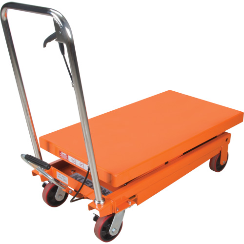 Hydraulic Scissor Lift Table, 35-3/4" L x 19-3/4" W, Steel, 770 lbs. Capacity Canadian Safety Group Inc.